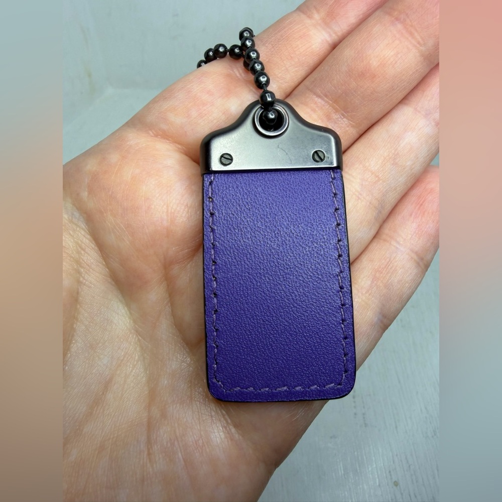 Coach 1941 Black/Purple/Gunmetal Hangtag - Picture 5 of 7